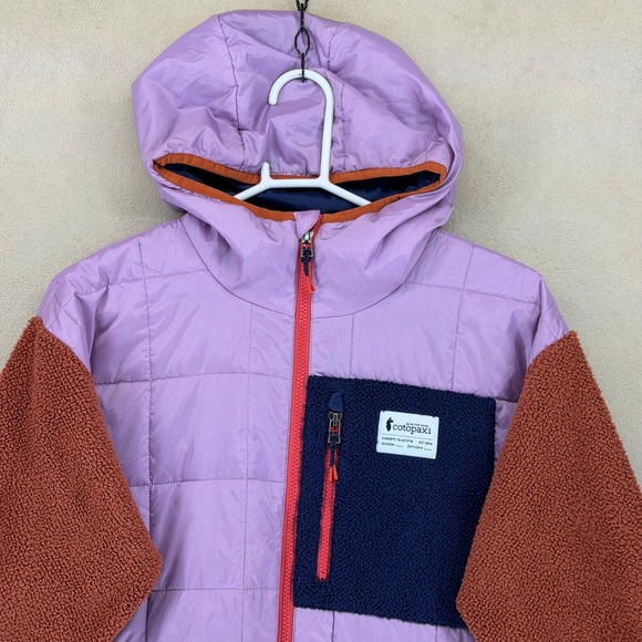 Cotopaxi Trico Hybrid Color Block Fleece Hooded Jacket XL Multi Lavender - Picture 2 of 13